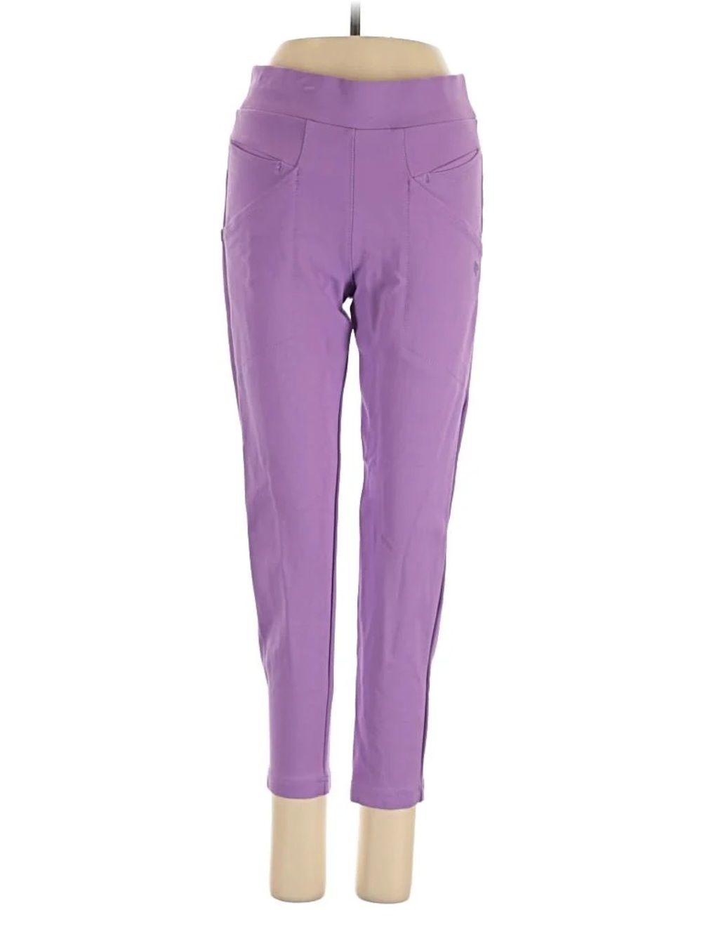 Betabrand Slim High-Rise Skinny Pants - Lavender